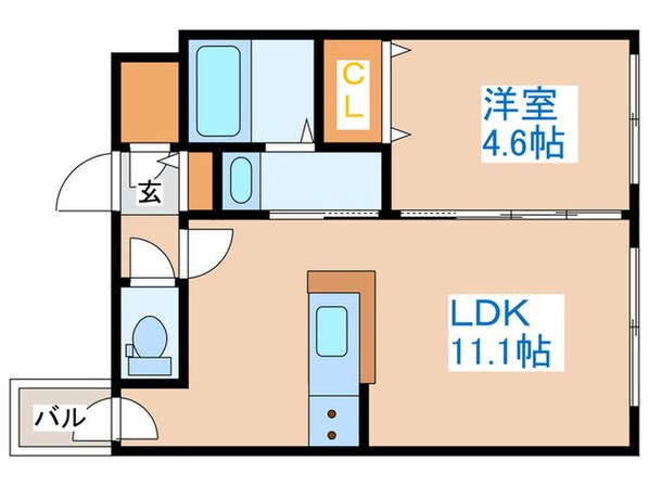 コアヒルズの物件間取画像